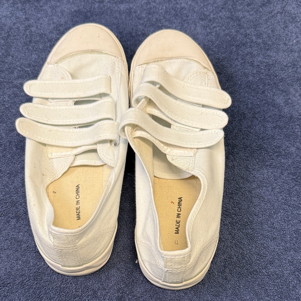 White Velcro Women's Sneakers